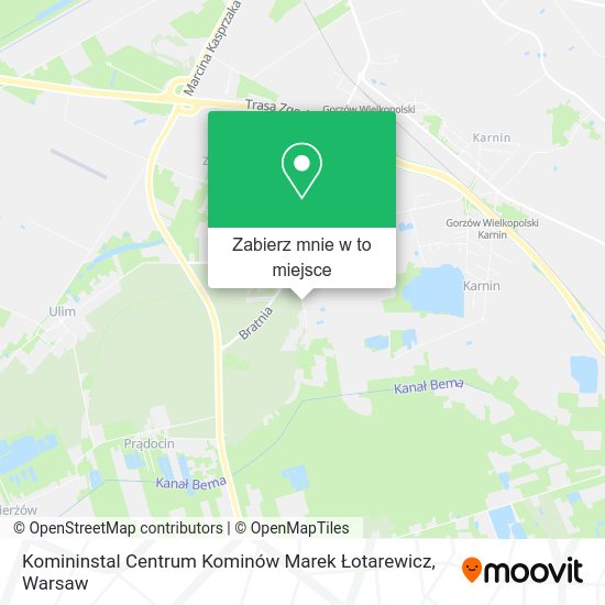 Mapa Komininstal Centrum Kominów Marek Łotarewicz