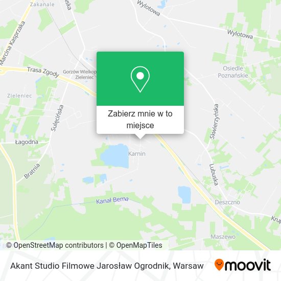 Mapa Akant Studio Filmowe Jarosław Ogrodnik