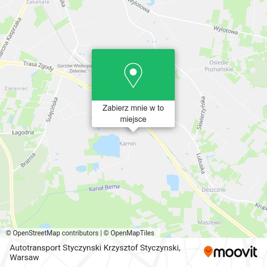 Mapa Autotransport Styczynski Krzysztof Styczynski