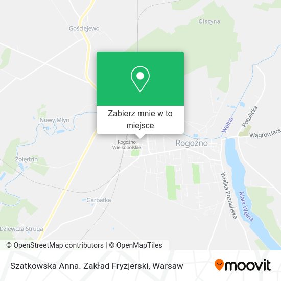 Mapa Szatkowska Anna. Zakład Fryzjerski