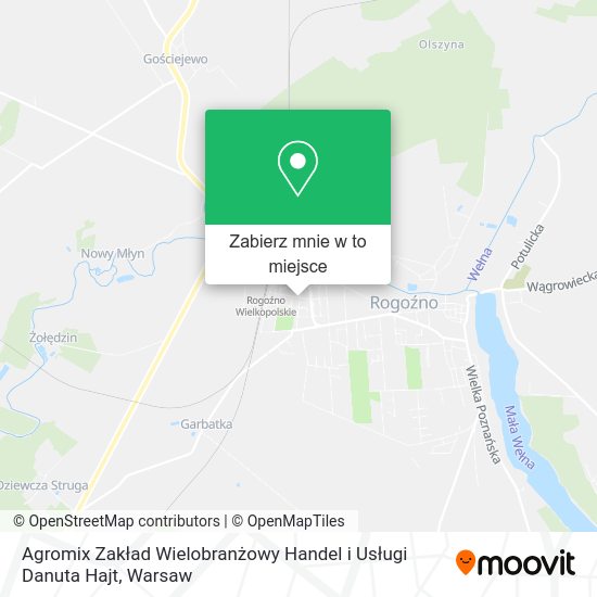 Mapa Agromix Zakład Wielobranżowy Handel i Usługi Danuta Hajt