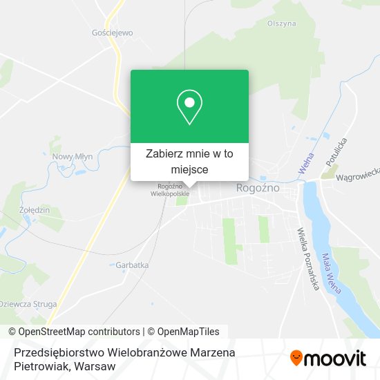 Mapa Przedsiębiorstwo Wielobranżowe Marzena Pietrowiak