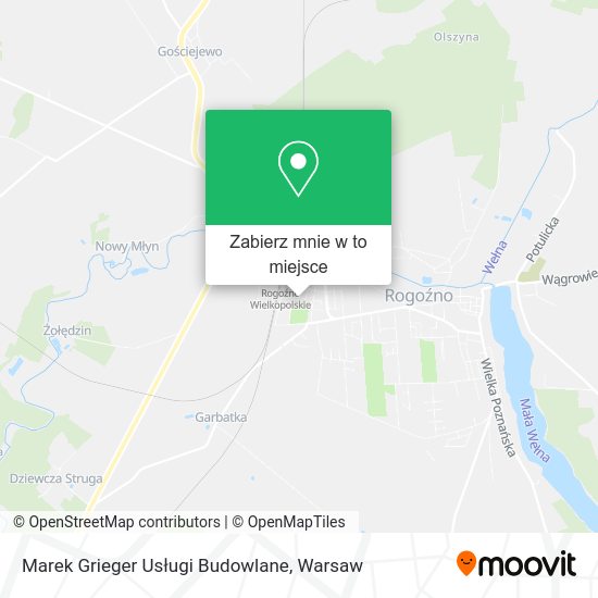 Mapa Marek Grieger Usługi Budowlane