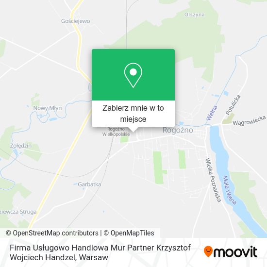 Mapa Firma Usługowo Handlowa Mur Partner Krzysztof Wojciech Handzel