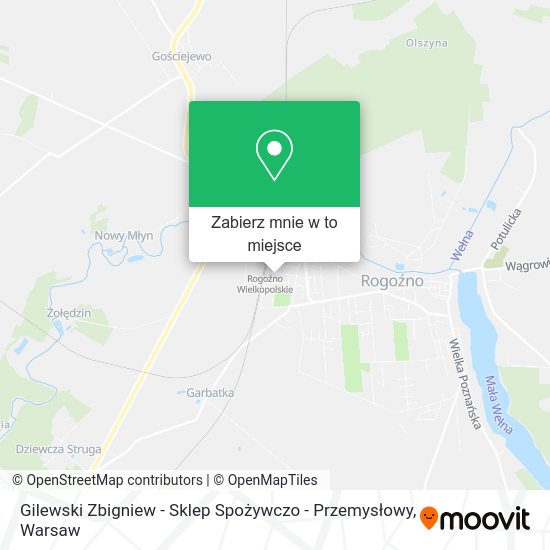 Mapa Gilewski Zbigniew - Sklep Spożywczo - Przemysłowy