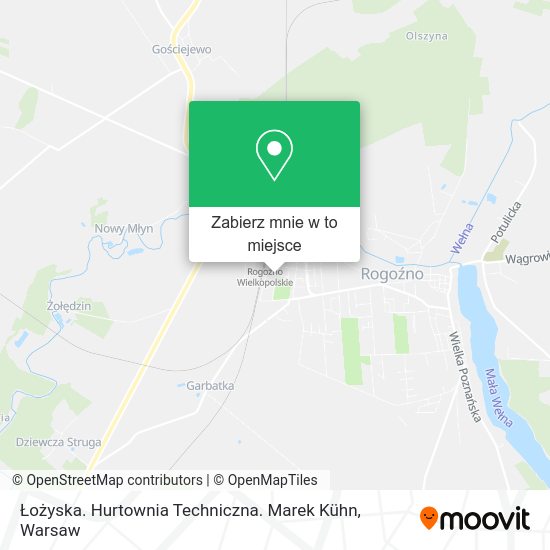 Mapa Łożyska. Hurtownia Techniczna. Marek Kühn