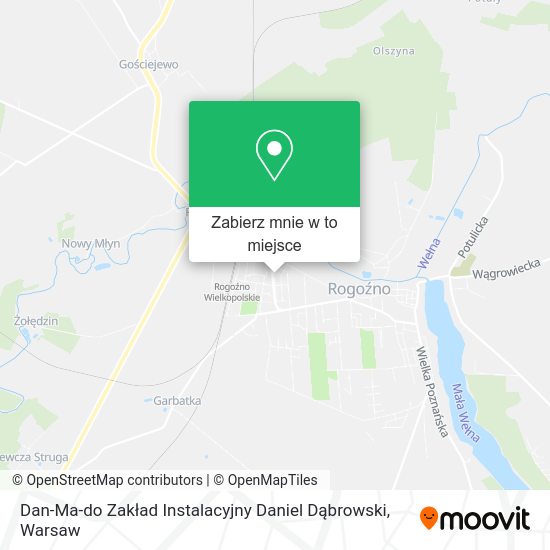 Mapa Dan-Ma-do Zakład Instalacyjny Daniel Dąbrowski