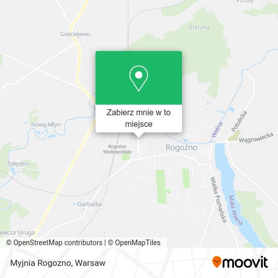 Mapa Myjnia Rogozno