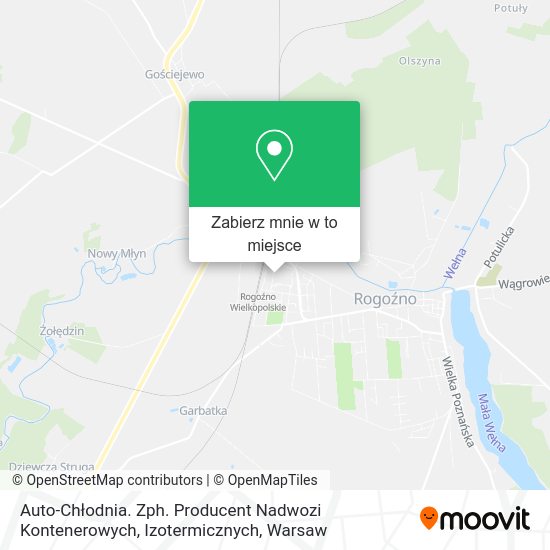 Mapa Auto-Chłodnia. Zph. Producent Nadwozi Kontenerowych, Izotermicznych