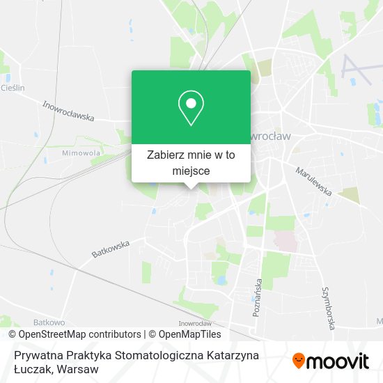 Mapa Prywatna Praktyka Stomatologiczna Katarzyna Łuczak