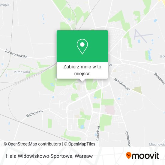 Mapa Hala Widowiskowo-Sportowa