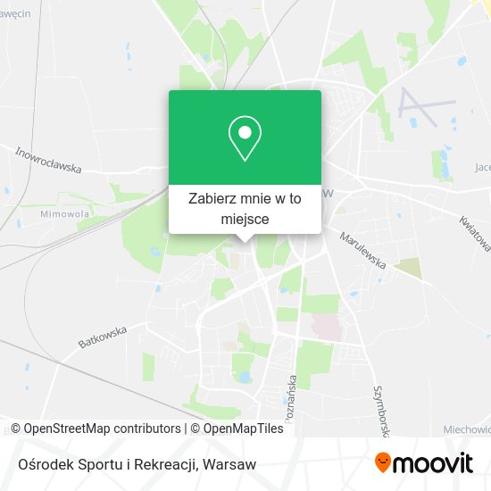 Mapa Ośrodek Sportu i Rekreacji