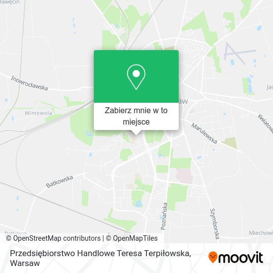 Mapa Przedsiębiorstwo Handlowe Teresa Terpiłowska