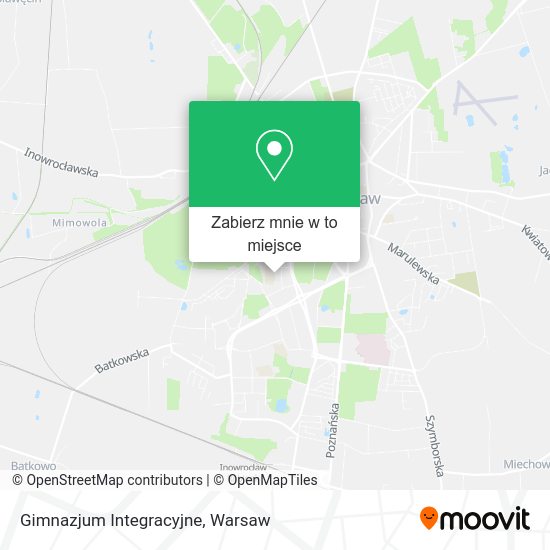 Mapa Gimnazjum Integracyjne