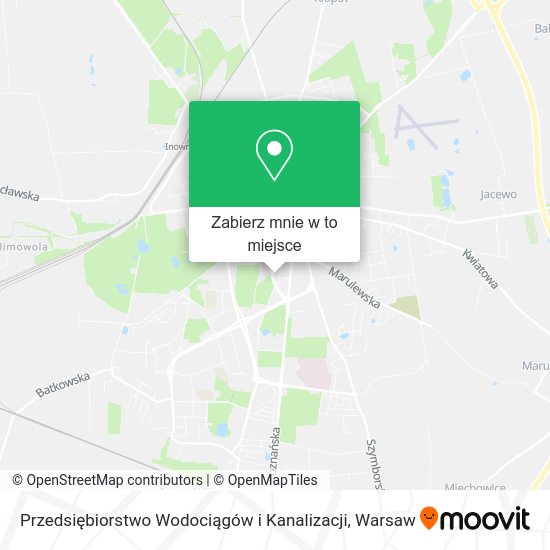 Mapa Przedsiębiorstwo Wodociągów i Kanalizacji