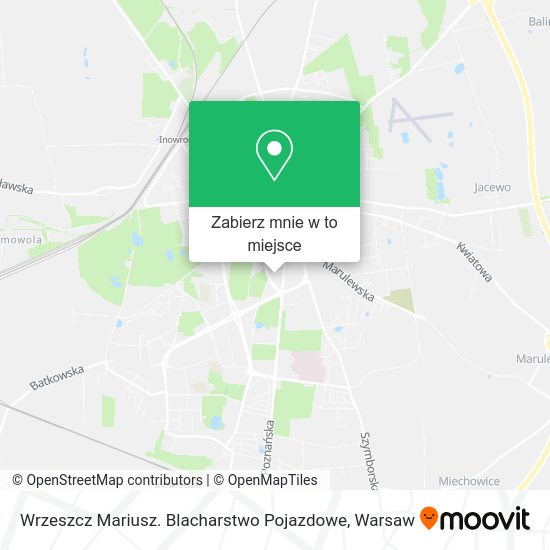 Mapa Wrzeszcz Mariusz. Blacharstwo Pojazdowe