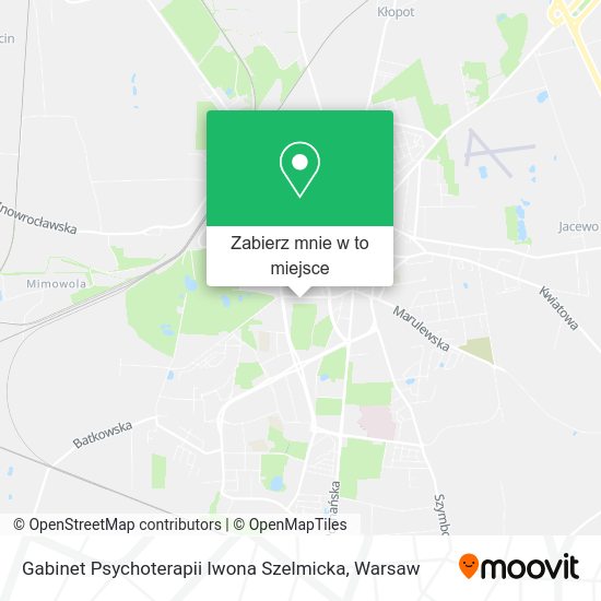 Mapa Gabinet Psychoterapii Iwona Szelmicka