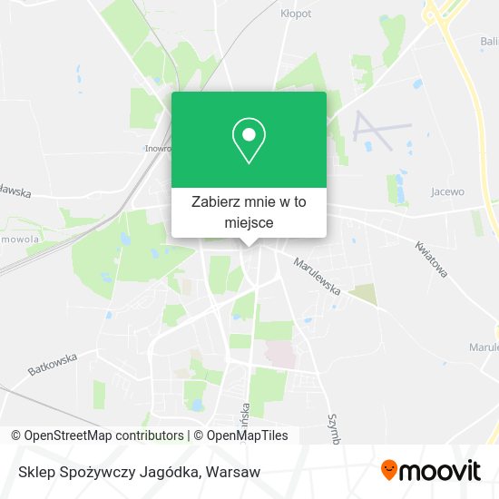 Mapa Sklep Spożywczy Jagódka