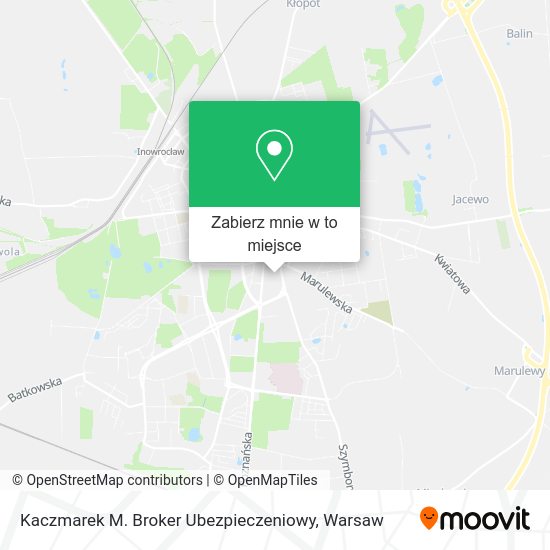 Mapa Kaczmarek M. Broker Ubezpieczeniowy