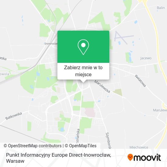 Mapa Punkt Informacyjny Europe Direct-Inowrocław