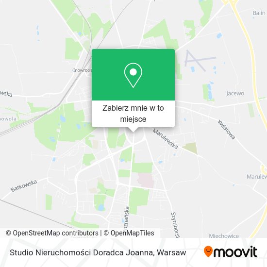 Mapa Studio Nieruchomości Doradca Joanna