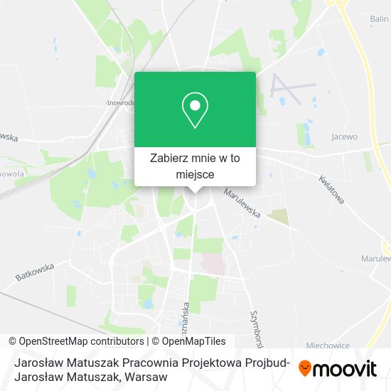 Mapa Jarosław Matuszak Pracownia Projektowa Projbud- Jarosław Matuszak