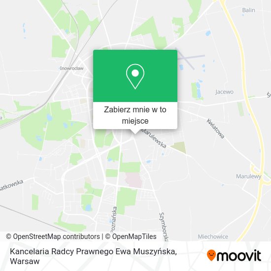 Mapa Kancelaria Radcy Prawnego Ewa Muszyńska