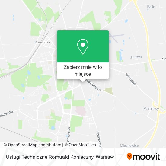 Mapa Usługi Techniczne Romuald Konieczny