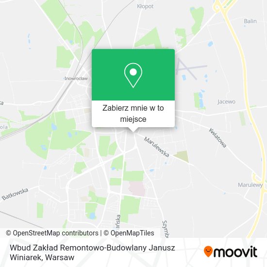 Mapa Wbud Zakład Remontowo-Budowlany Janusz Winiarek