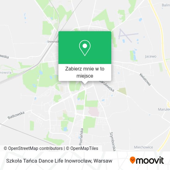 Mapa Szkoła Tańca Dance Life Inowrocław