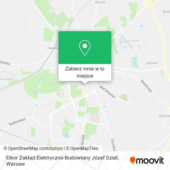 Mapa Elkor Zakład Elektryczno-Budowlany Józef Dzieł