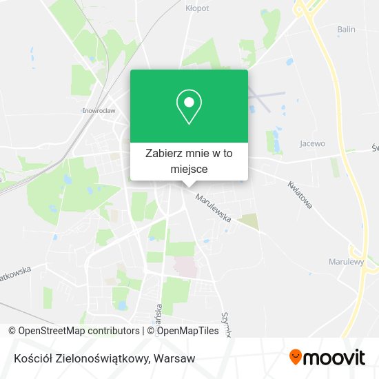 Mapa Kościół Zielonoświątkowy