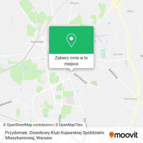 Mapa Przydomek. Osiedlowy Klub Kujawskiej Spółdzielni Mieszkaniowej