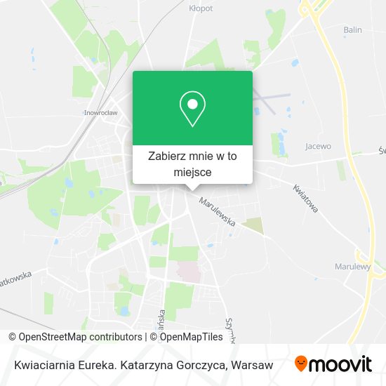 Mapa Kwiaciarnia Eureka. Katarzyna Gorczyca