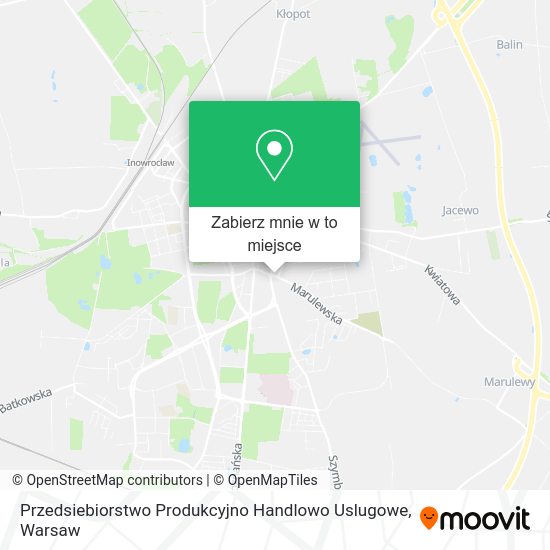 Mapa Przedsiebiorstwo Produkcyjno Handlowo Uslugowe