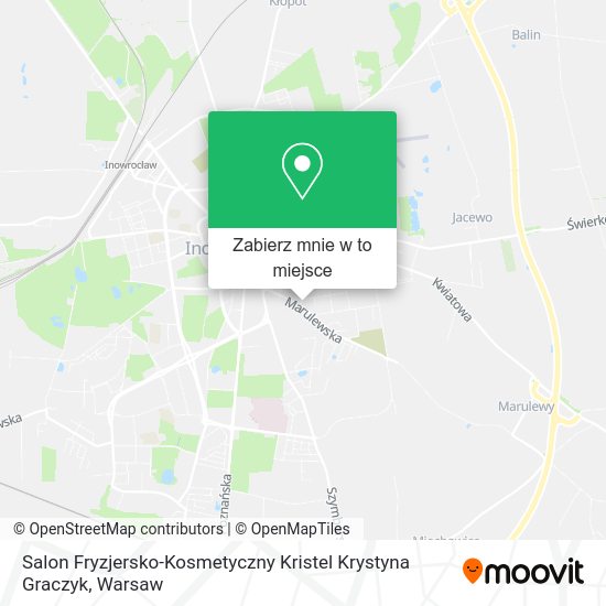 Mapa Salon Fryzjersko-Kosmetyczny Kristel Krystyna Graczyk