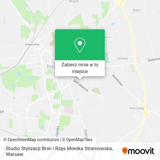 Mapa Studio Stylizacji Brwi i Rzęs Monika Stramowska