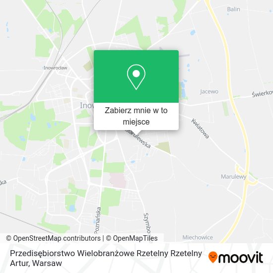 Mapa Przedisębiorstwo Wielobranżowe Rzetelny Rzetelny Artur