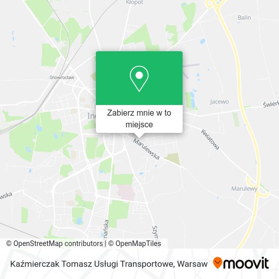 Mapa Kaźmierczak Tomasz Usługi Transportowe