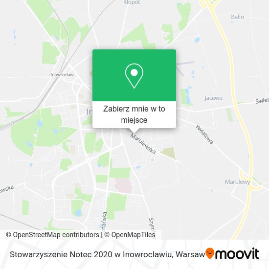 Mapa Stowarzyszenie Notec 2020 w Inowroclawiu