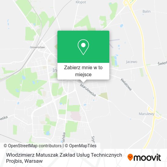 Mapa Włodzimierz Matuszak Zakład Usług Technicznych Projbis