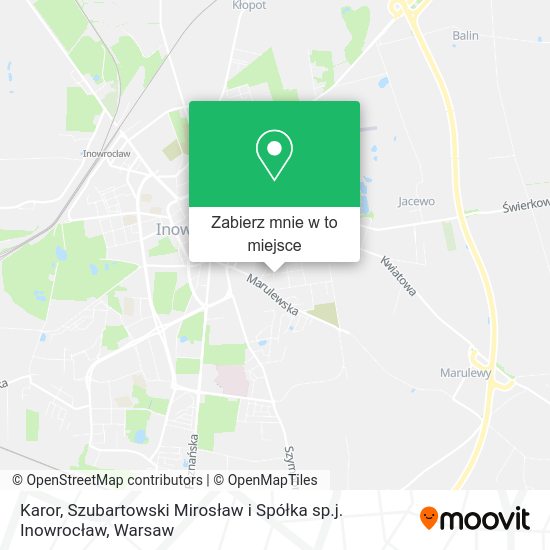 Mapa Karor, Szubartowski Mirosław i Spółka sp.j. Inowrocław