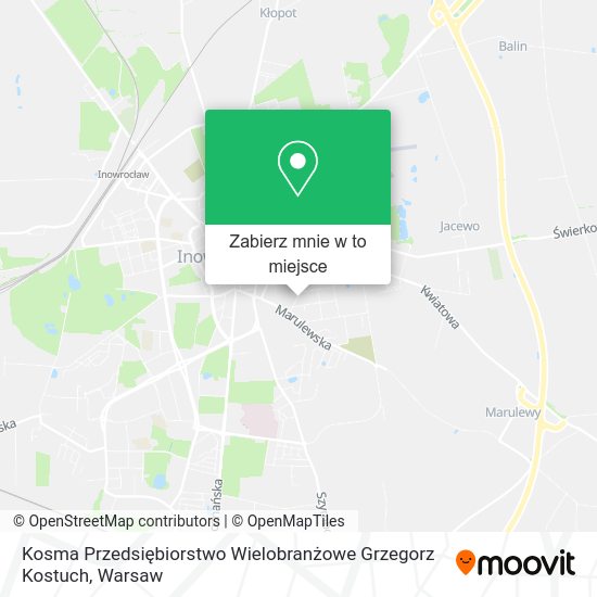 Mapa Kosma Przedsiębiorstwo Wielobranżowe Grzegorz Kostuch