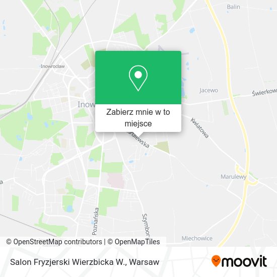 Mapa Salon Fryzjerski Wierzbicka W.