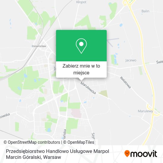 Mapa Przedsiębiorstwo Handlowo Usługowe Marpol Marcin Góralski