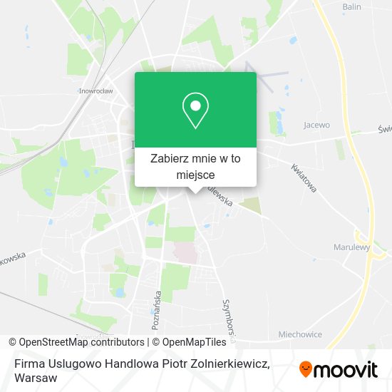 Mapa Firma Uslugowo Handlowa Piotr Zolnierkiewicz