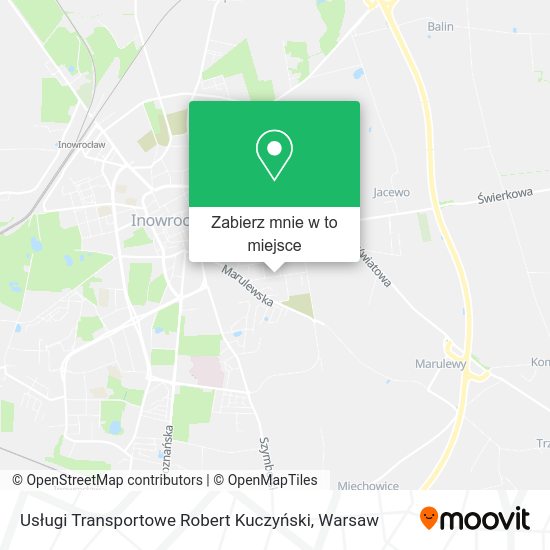 Mapa Usługi Transportowe Robert Kuczyński