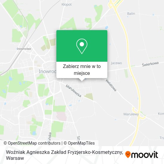 Mapa Woźniak Agnieszka Zakład Fryzjersko-Kosmetyczny