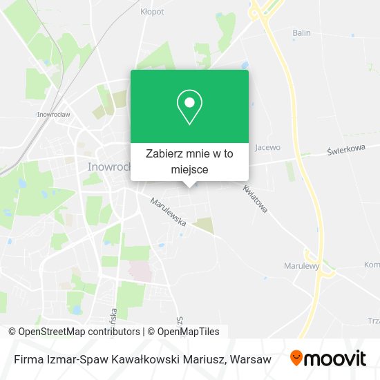 Mapa Firma Izmar-Spaw Kawałkowski Mariusz