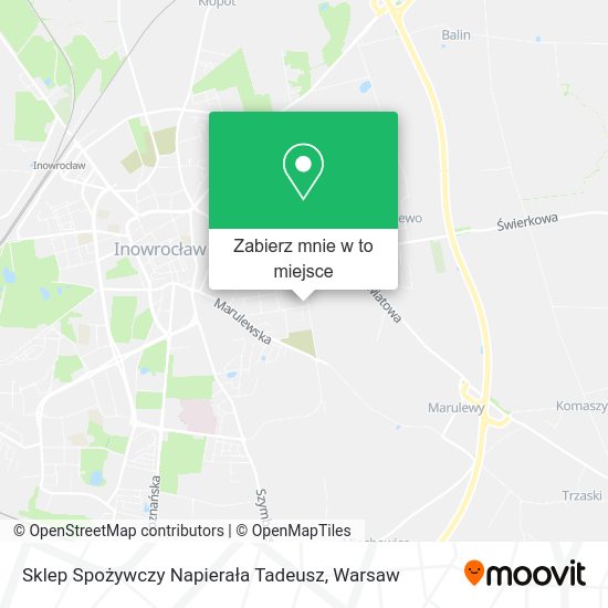 Mapa Sklep Spożywczy Napierała Tadeusz